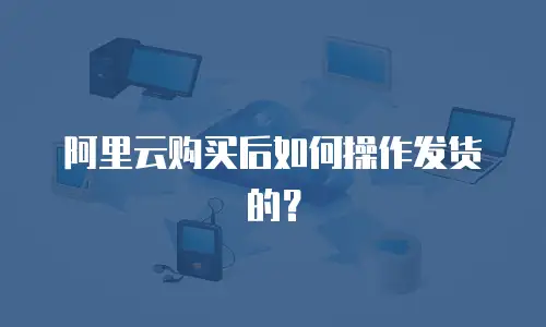 阿里云购买后如何操作发货的？