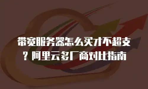 带宽服务器怎么买才不超支？阿里云多厂商对比指南