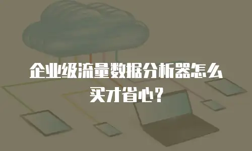 企业级流量数据分析器怎么买才省心？