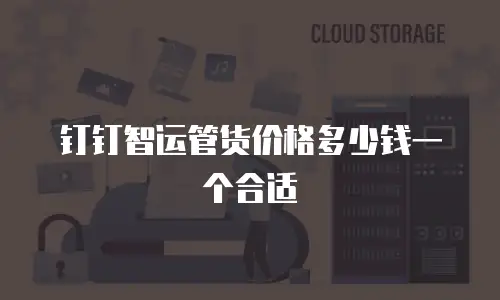 钉钉智运管货价格多少钱一个合适