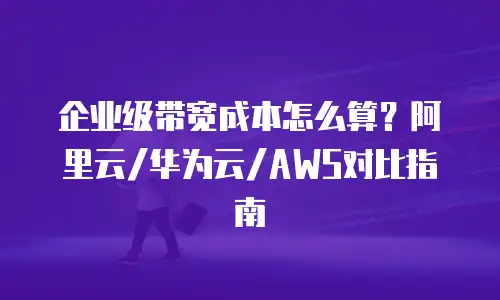 企业级带宽成本怎么算？阿里云/华为云/AWS对比指南