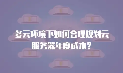 多云环境下如何合理规划云服务器年度成本？