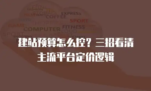 建站预算怎么控？三招看清主流平台定价逻辑