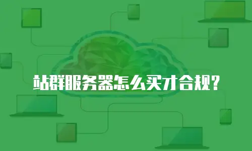 站群服务器怎么买才合规？