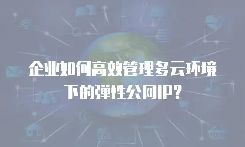 企业如何高效管理多云环境下的弹性公网IP？