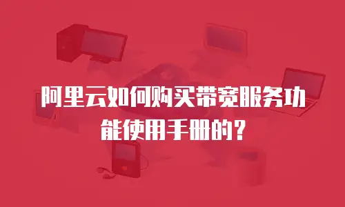 阿里云如何购买带宽服务功能使用手册的？