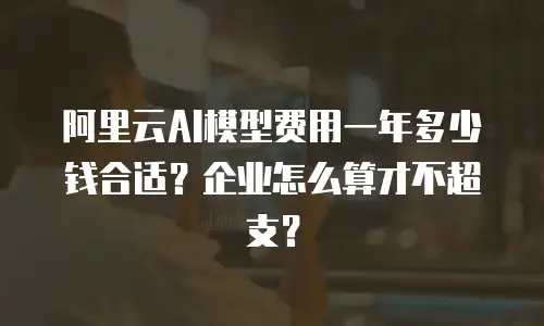 阿里云AI模型费用一年多少钱合适？企业怎么算才不超支？