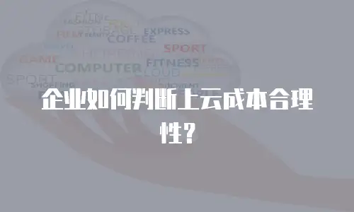 企业如何判断上云成本合理性？