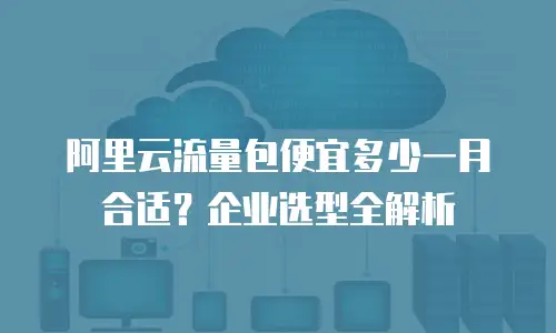 阿里云流量包便宜多少一月合适？企业选型全解析