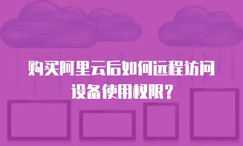购买阿里云后如何远程访问设备使用权限？