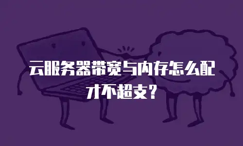 云服务器带宽与内存怎么配才不超支？