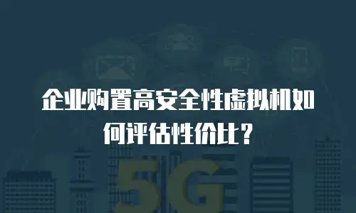 企业购置高安全性虚拟机如何评估性价比？