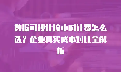 数据可视化按小时计费怎么选？企业真实成本对比全解析