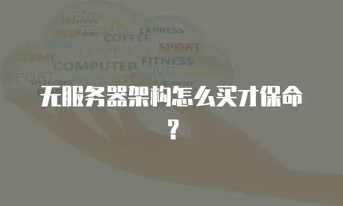 无服务器架构怎么买才保命？