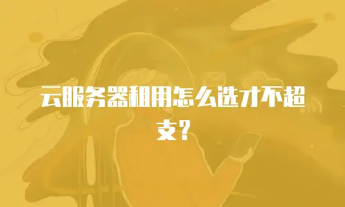 云服务器租用怎么选才不超支？