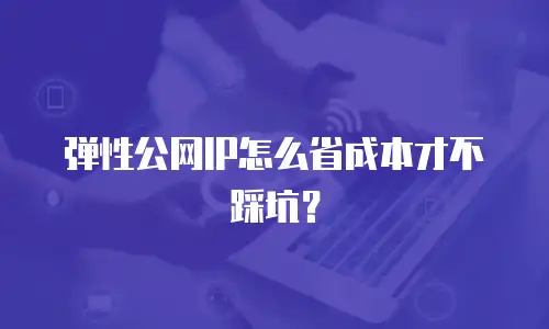 弹性公网IP怎么省成本才不踩坑？