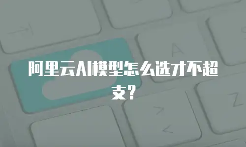 阿里云AI模型怎么选才不超支？