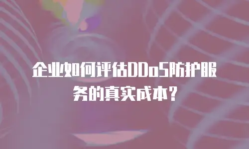 企业如何评估DDoS防护服务的真实成本？