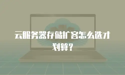 云服务器存储扩容怎么选才划算？