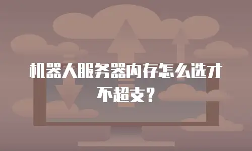 机器人服务器内存怎么选才不超支？