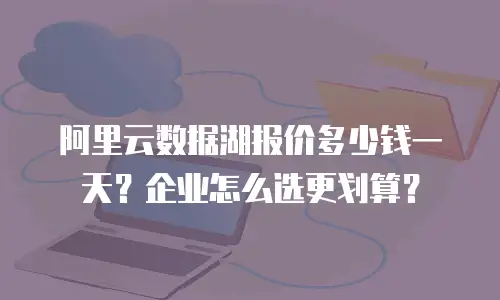 阿里云数据湖报价多少钱一天？企业怎么选更划算？