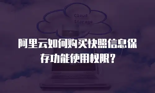 阿里云如何购买快照信息保存功能使用权限？