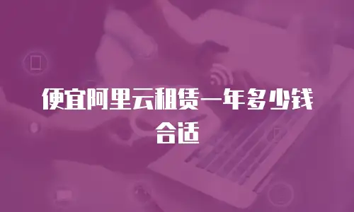 便宜阿里云租赁一年多少钱合适