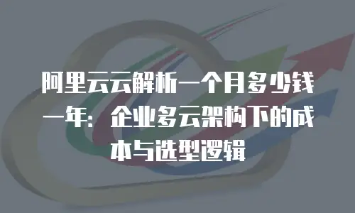 阿里云云解析一个月多少钱一年：企业多云架构下的成本与选型逻辑