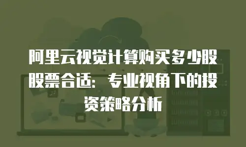 阿里云视觉计算购买多少股股票合适：专业视角下的投资策略分析