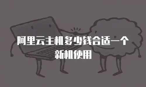 阿里云主机多少钱合适一个新机使用