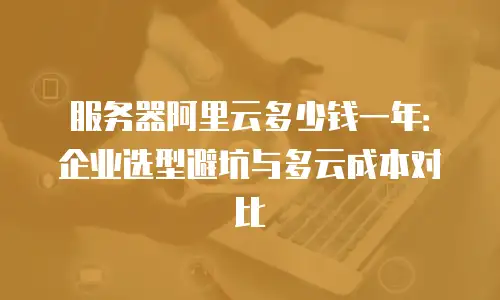 服务器阿里云多少钱一年：企业选型避坑与多云成本对比