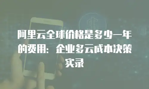 阿里云全球价格是多少一年的费用：企业多云成本决策实录