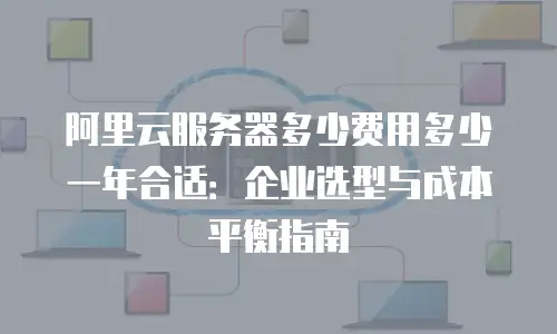 阿里云服务器多少费用多少一年合适：企业选型与成本平衡指南