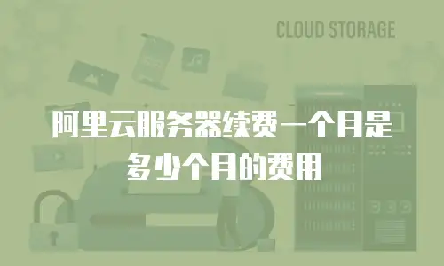 阿里云服务器续费一个月是多少个月的费用