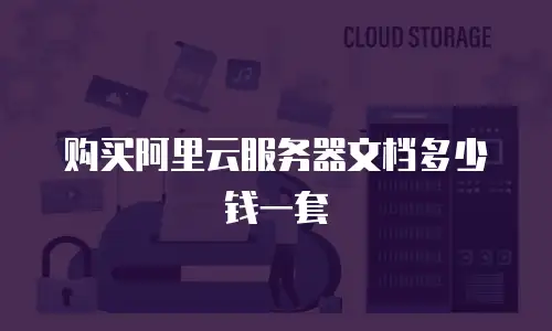 购买阿里云服务器文档多少钱一套
