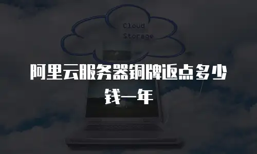 阿里云服务器铜牌返点多少钱一年