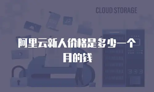 阿里云新人价格是多少一个月的钱