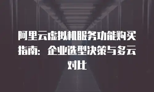 阿里云虚拟机服务功能购买指南：企业选型决策与多云对比