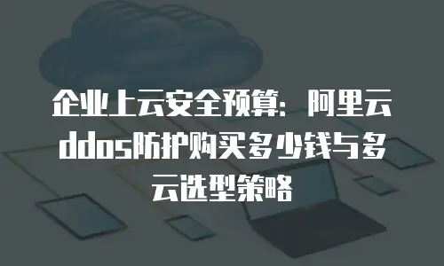 企业上云安全预算：阿里云ddos防护购买多少钱与多云选型策略