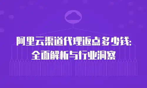 阿里云渠道代理返点多少钱：全面解析与行业洞察