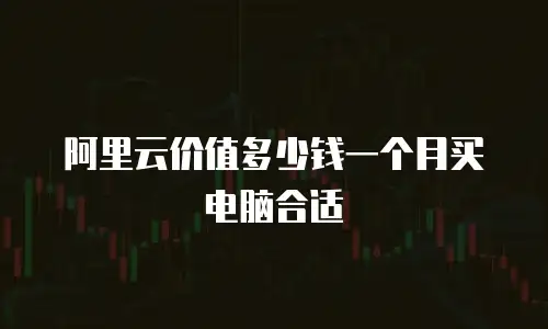 阿里云价值多少钱一个月买电脑合适