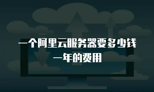 一个阿里云服务器要多少钱一年的费用