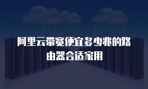 阿里云带宽便宜多少兆的路由器合适家用
