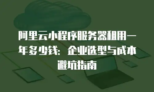 阿里云小程序服务器租用一年多少钱：企业选型与成本避坑指南
