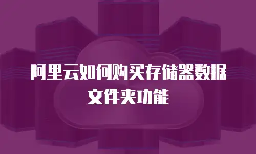 阿里云如何购买存储器数据文件夹功能
