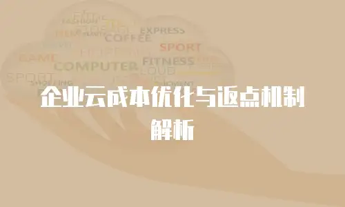 企业云成本优化与返点机制解析