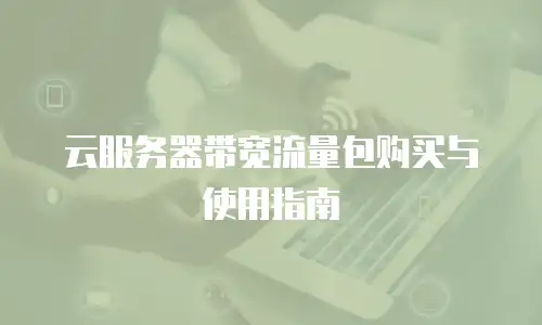云服务器带宽流量包购买与使用指南