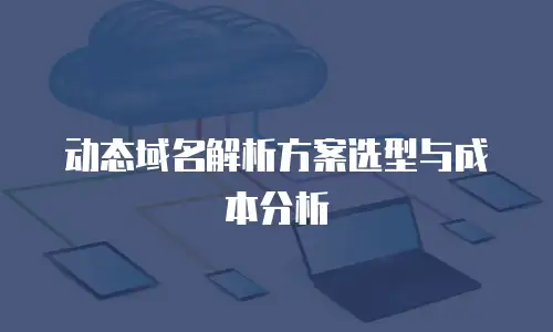动态域名解析方案选型与成本分析