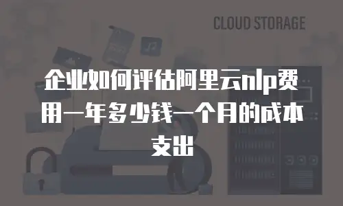 企业如何评估阿里云nlp费用一年多少钱一个月的成本支出
