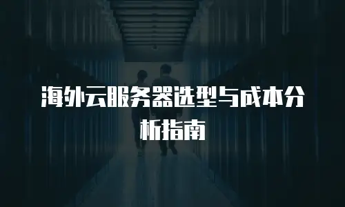 海外云服务器选型与成本分析指南
